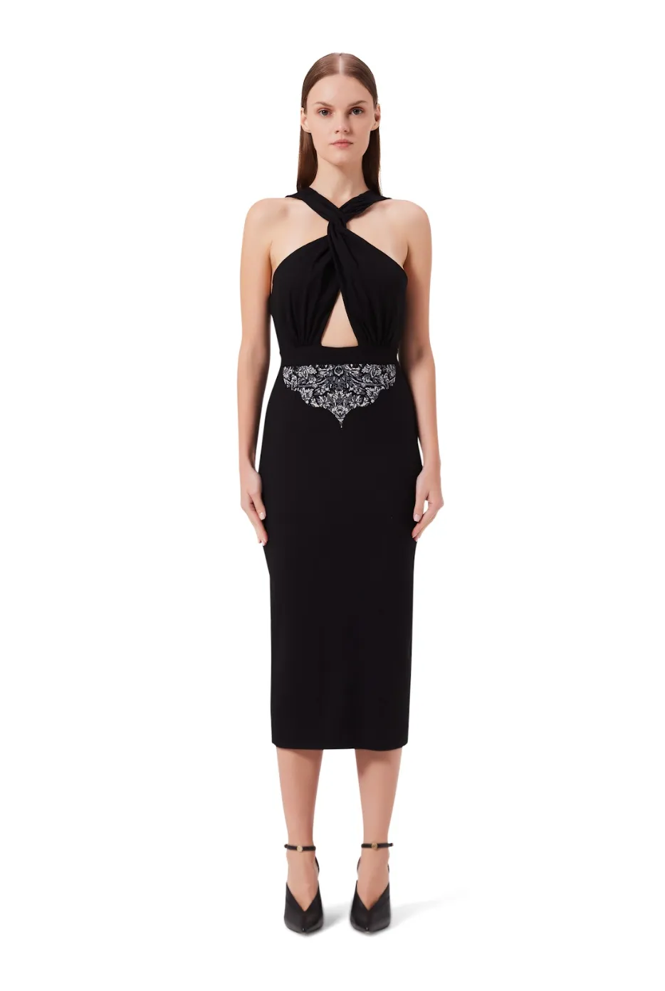 Vivida Halter Neck Dress in Black sold by Folklore Shop