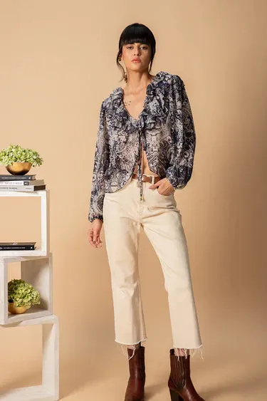 Bohemian Ruffled Blouse sold by Folklore Shop