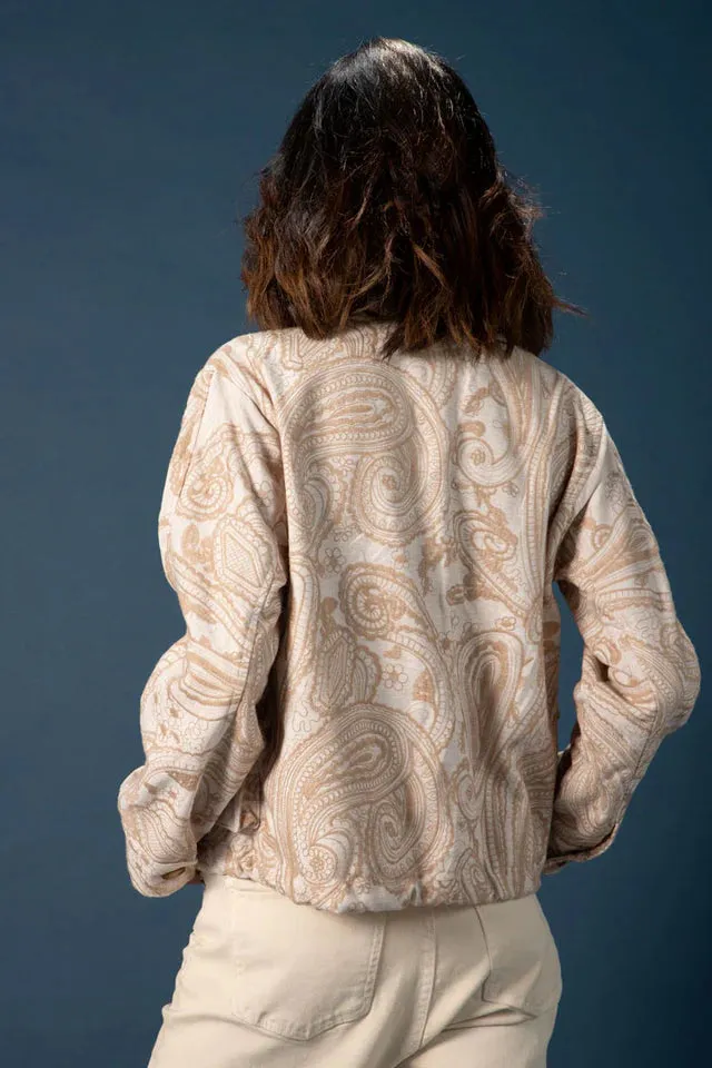 Gabriela Embroidered Linen Jacket – Natural sold by Folklore Shop product image thumbnail 2