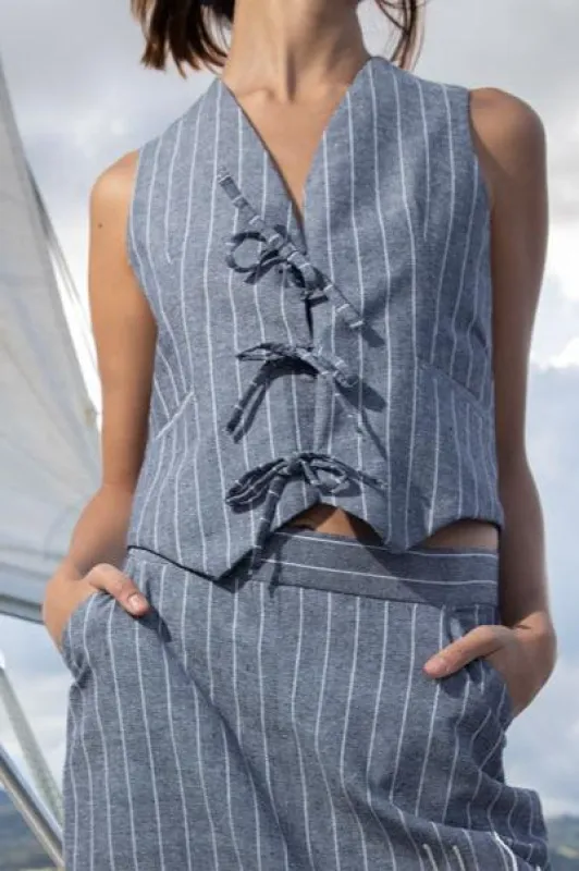 50 Chalk Stripe Vest sold by Folklore Shop