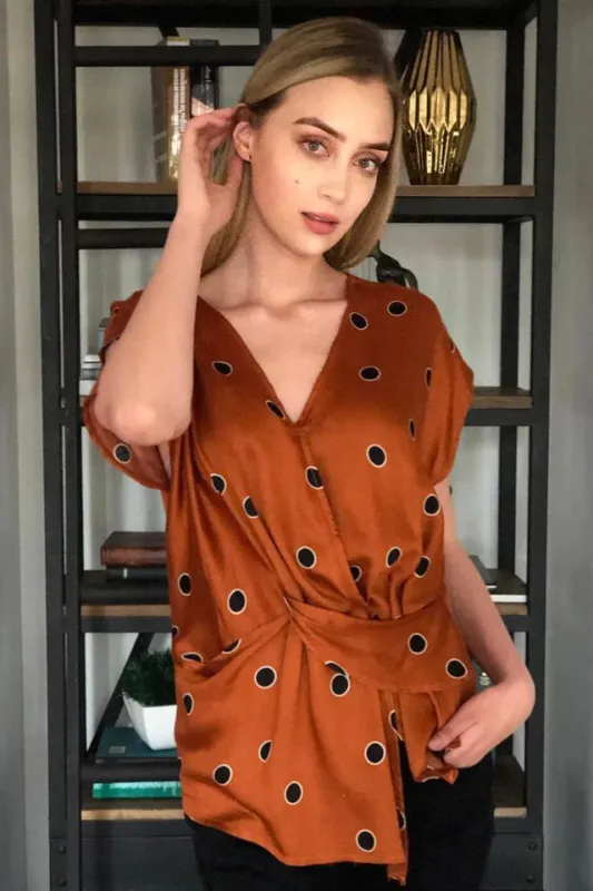 Tango Dot Wrap Blouse sold by Folklore Shop