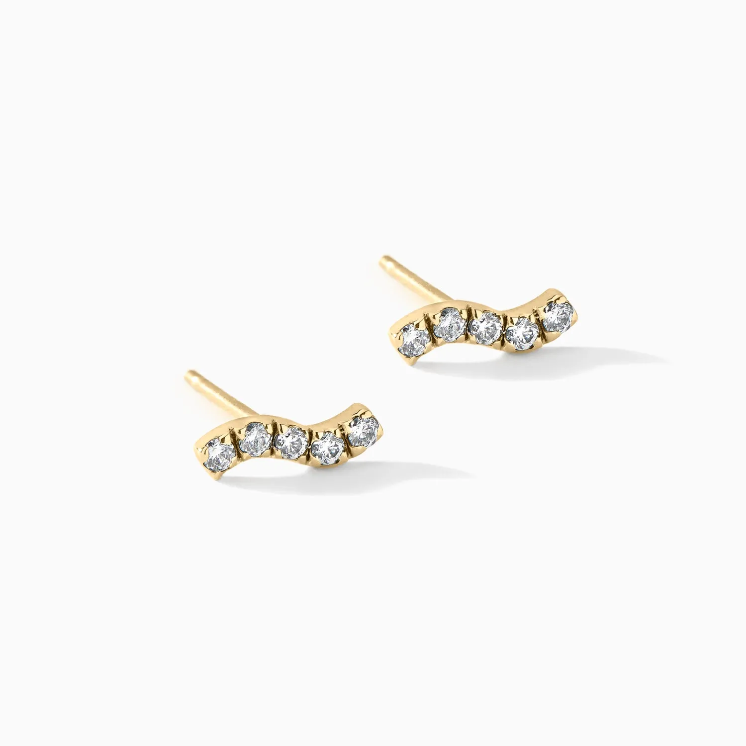 The Wave Stud Earrings sold by Folklore Shop