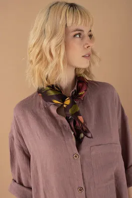 red wine gold deer scarf sold by Folklore Shop product image thumbnail 3