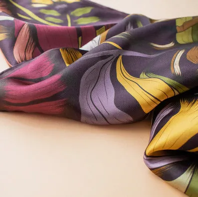 red wine gold deer scarf sold by Folklore Shop product image thumbnail 4