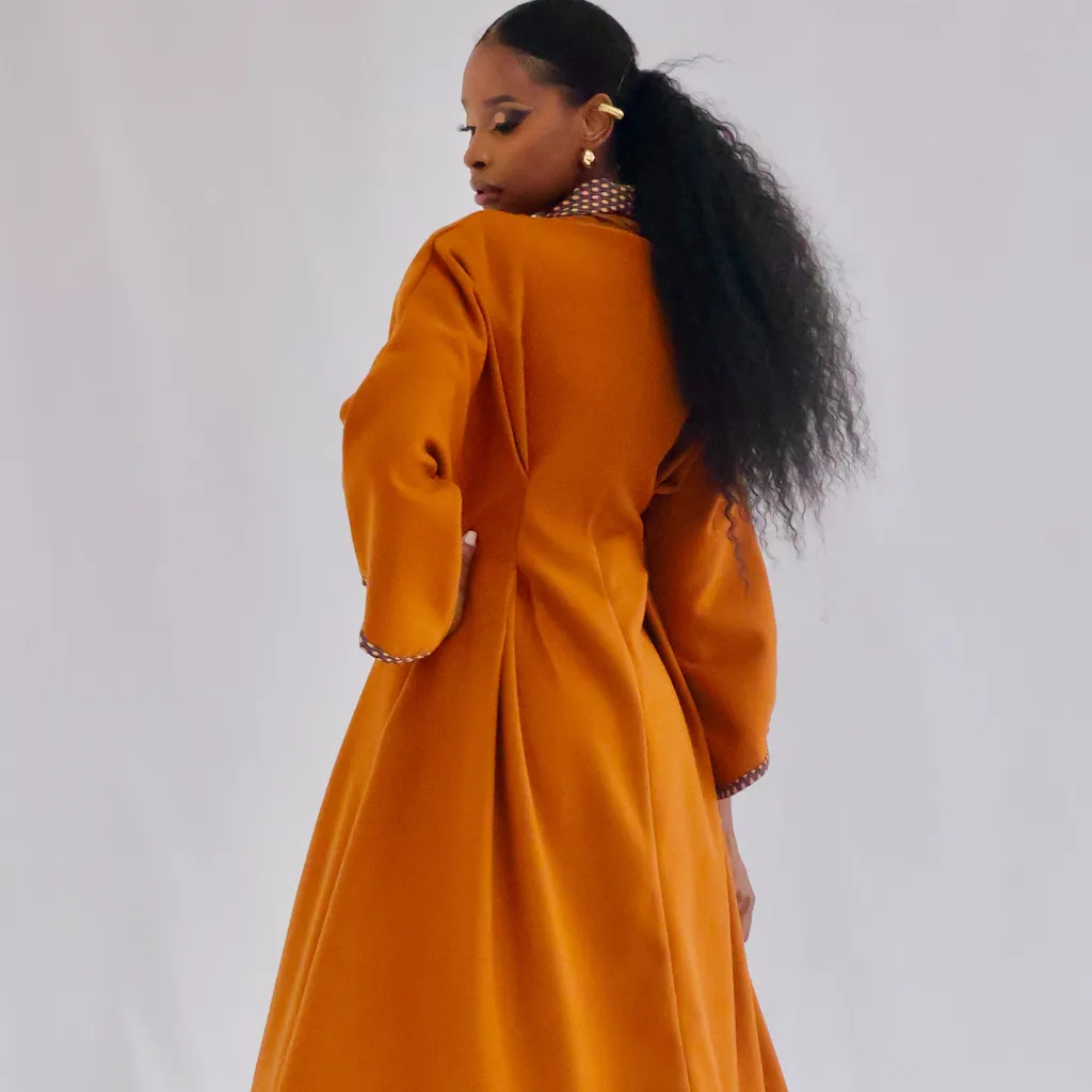 Nuova Stretch Melton Coat sold by Folklore Shop product image thumbnail 4