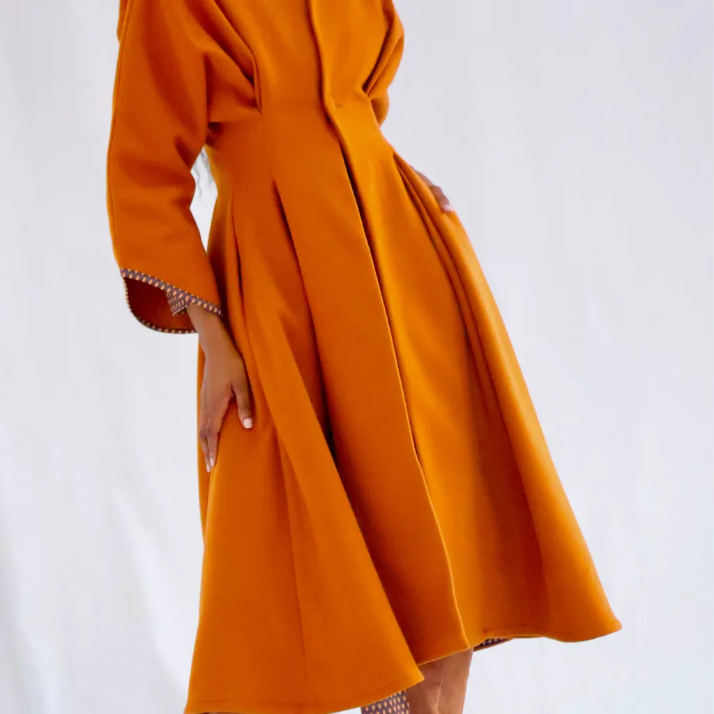 Nuova Stretch Melton Coat sold by Folklore Shop product image thumbnail 5