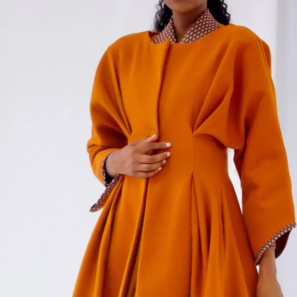 Nuova Stretch Melton Coat sold by Folklore Shop product image thumbnail 3