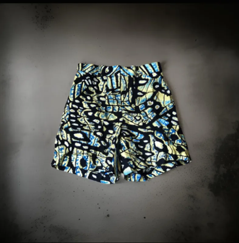 Blue and Black Gold Shorts sold by Folklore Shop