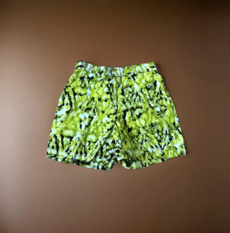 Light Green and Black Batik Shorts sold by Folklore Shop
