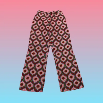 Red Star Wide Leg Pants sold by Folklore Shop