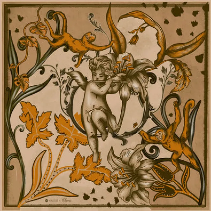 floral melody scarf sold by Folklore Shop