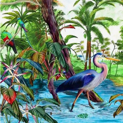 heron handkerchief sold by Folklore Shop