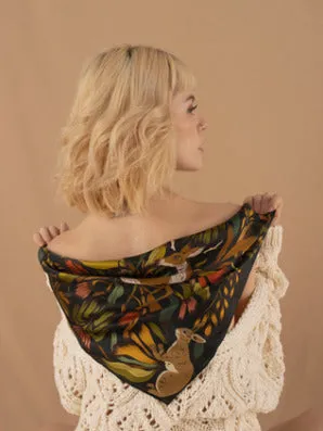 green gold deer handkerchief sold by Folklore Shop product image thumbnail 4