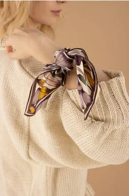 ivory gold deer handkerchief sold by Folklore Shop