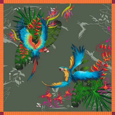 macaw handkerchief sold by Folklore Shop