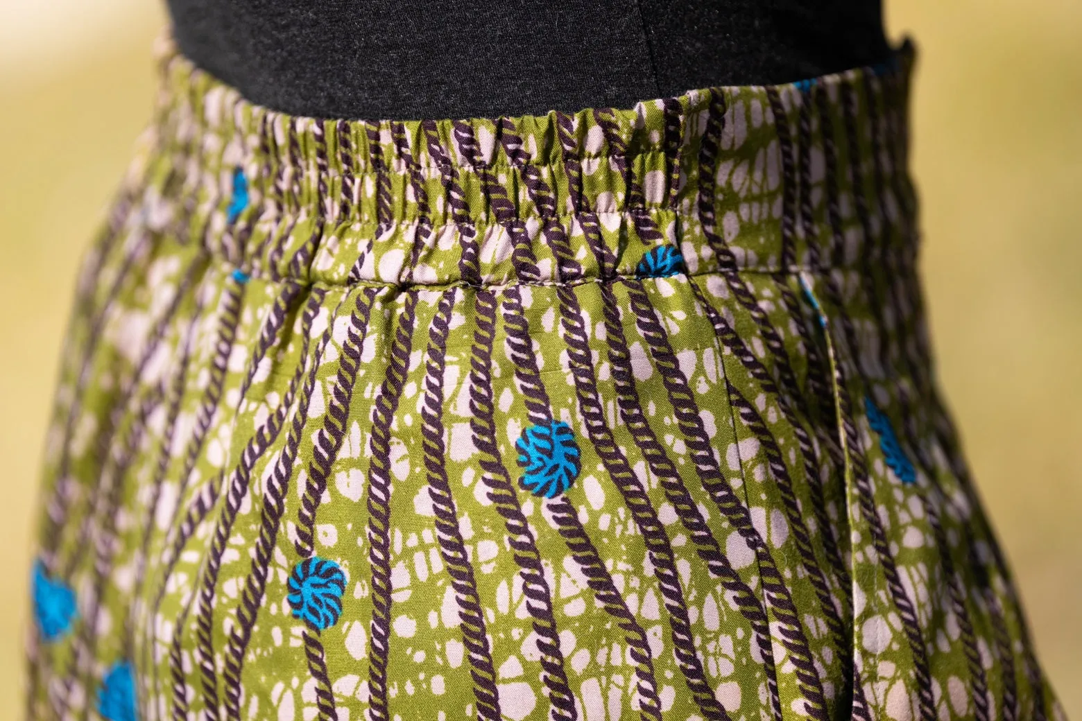 Ankara pallazo pants High Waist Wide Leg Cotton Pants sold by Folklore Shop product image thumbnail 3