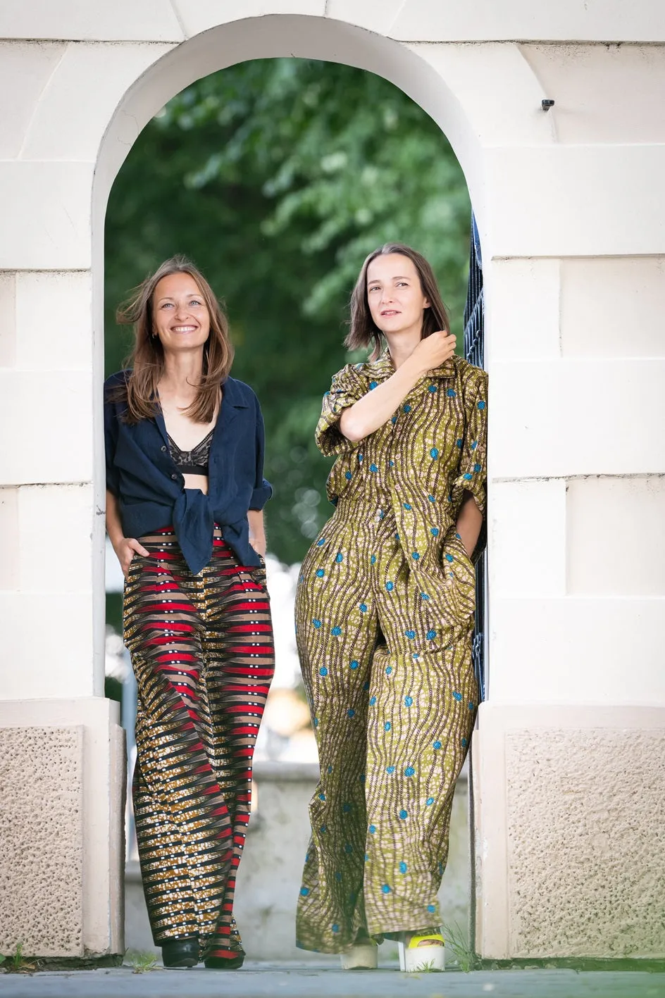 Ankara pallazo pants High Waist Wide Leg Cotton Pants sold by Folklore Shop product image thumbnail 4