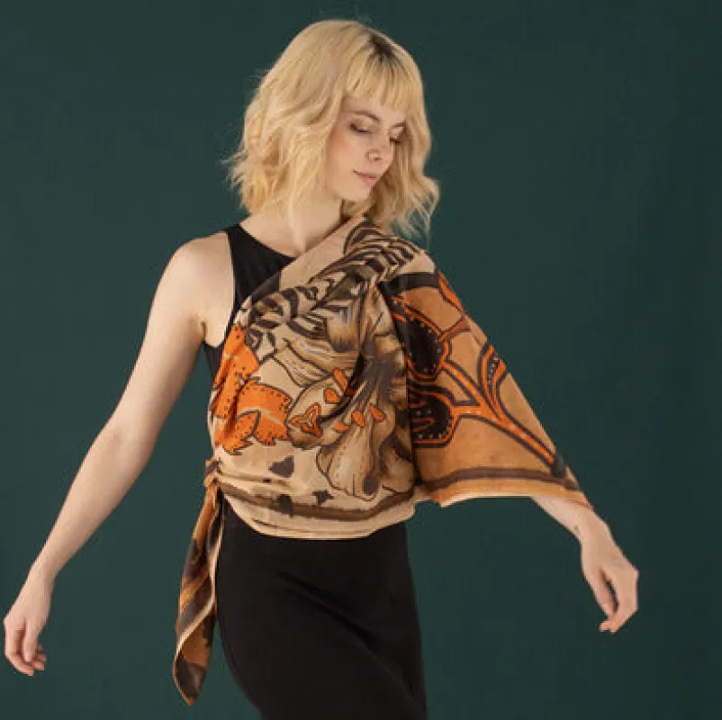 Tigers and Monkeys Sarong sold by Folklore Shop