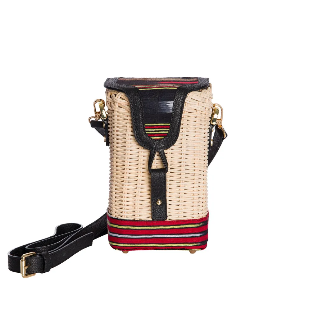 PARPALİ - Black Wicker Cross Body Bag sold by Folklore Shop