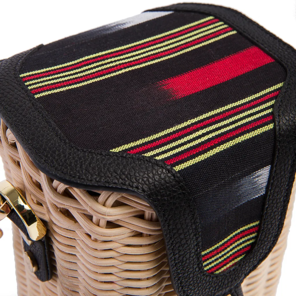 PARPALİ - Black Wicker Cross Body Bag sold by Folklore Shop product image thumbnail 2