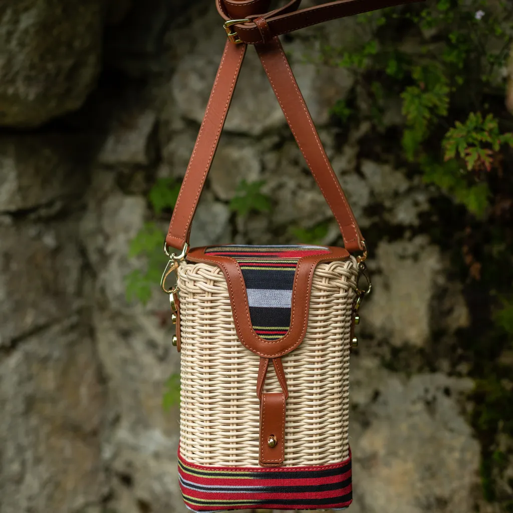 PARPALİ - Tobacco Wicker Cross Body Bag sold by Folklore Shop product image thumbnail 5