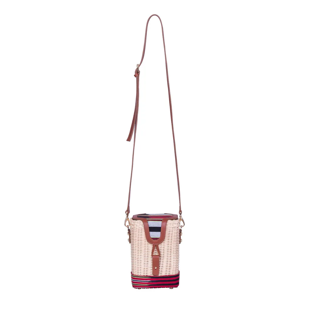 PARPALİ - Tobacco Wicker Cross Body Bag sold by Folklore Shop product image thumbnail 2