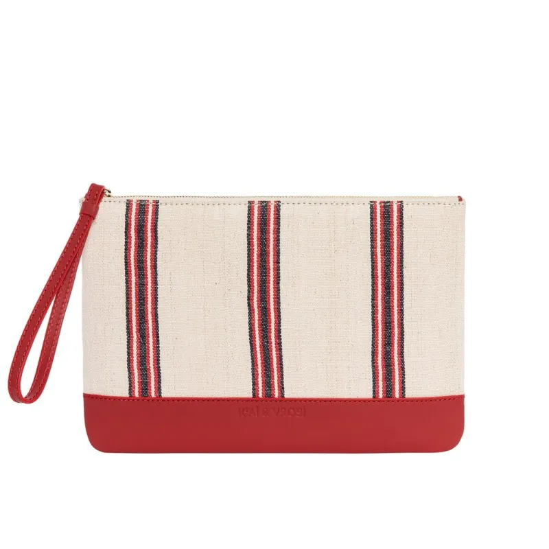 APOLLON - Red Leather Summer Clutch sold by Folklore Shop