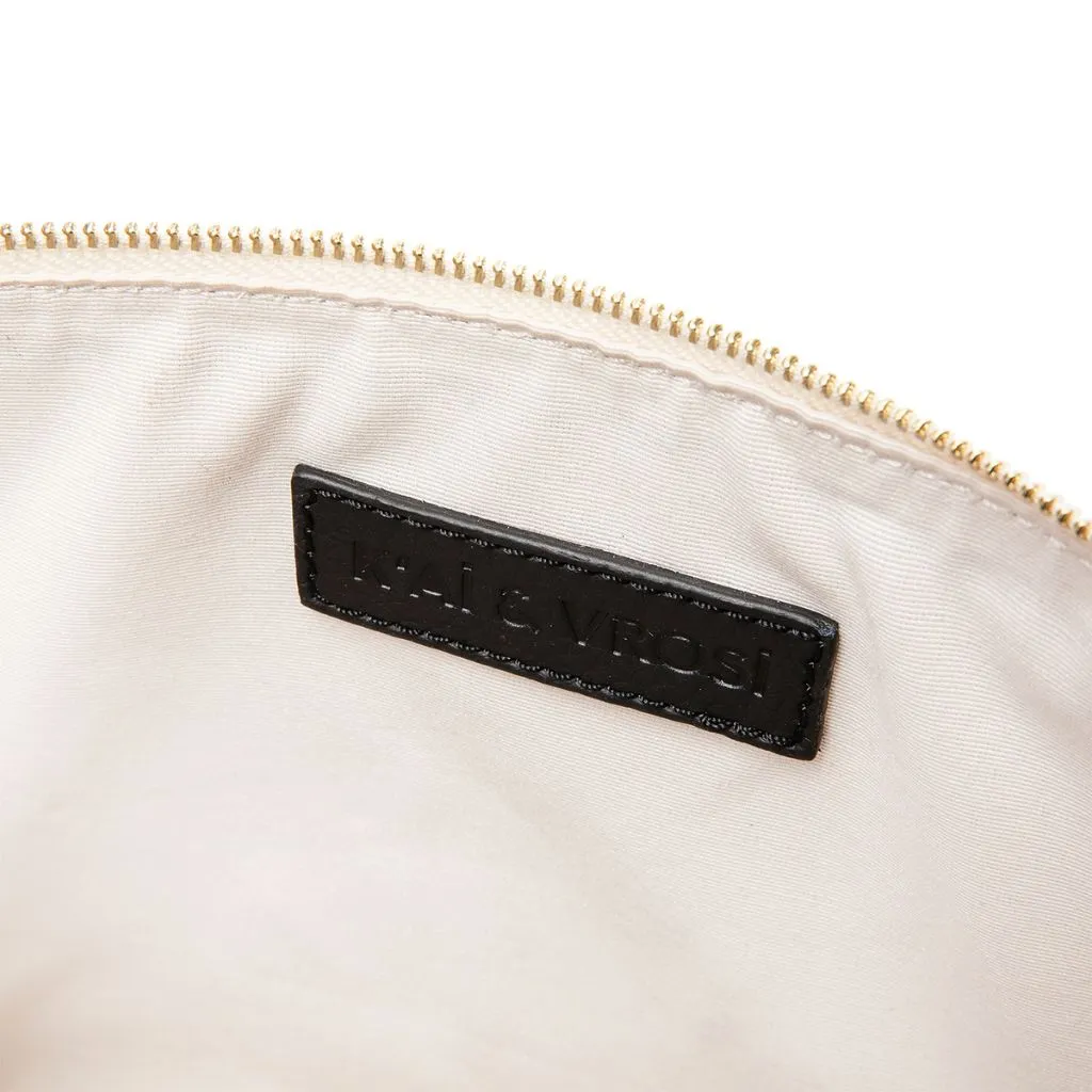 APOLLON - Black Leather Summer Clutch sold by Folklore Shop product image thumbnail 2