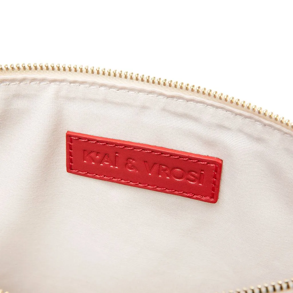 ANTIOCHIA - Red Leather Summer Clutch sold by Folklore Shop product image thumbnail 2