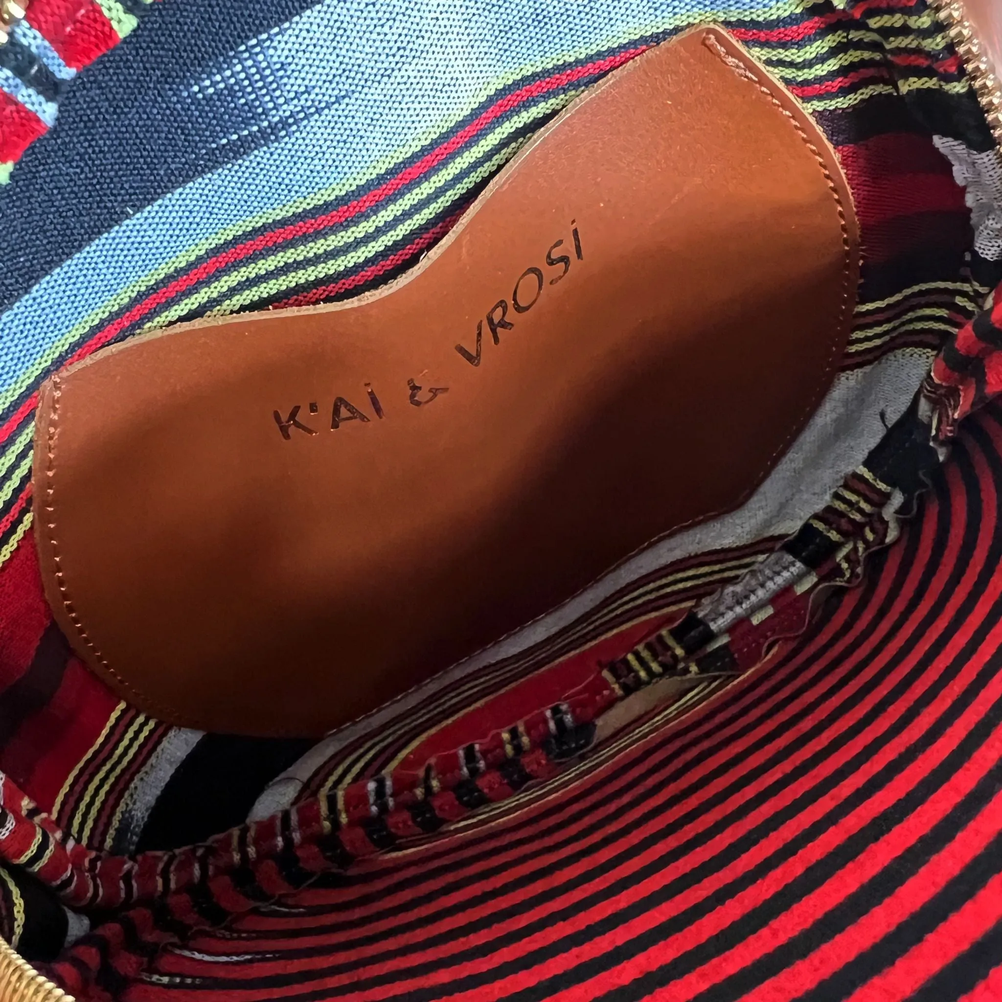 CONA MAXI - Round Tobacco Leather Crossbody Bag sold by Folklore Shop product image thumbnail 3