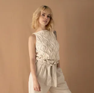 knit top eucalyptus sold by Folklore Shop