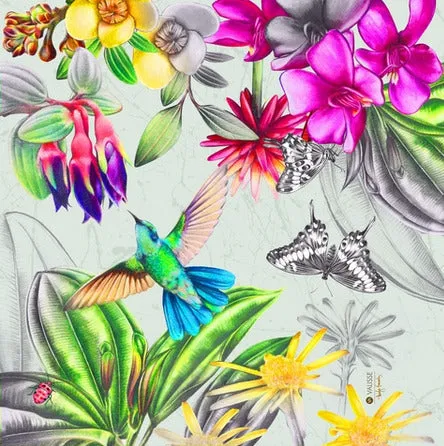 wax flower handkerchief sold by Folklore Shop