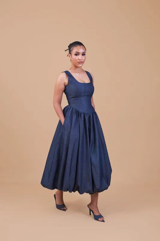 Ife Denim Dress sold by Folklore Shop