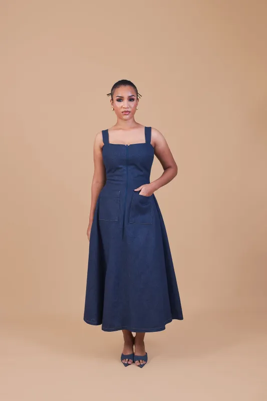 Ona Denim Dress sold by Folklore Shop