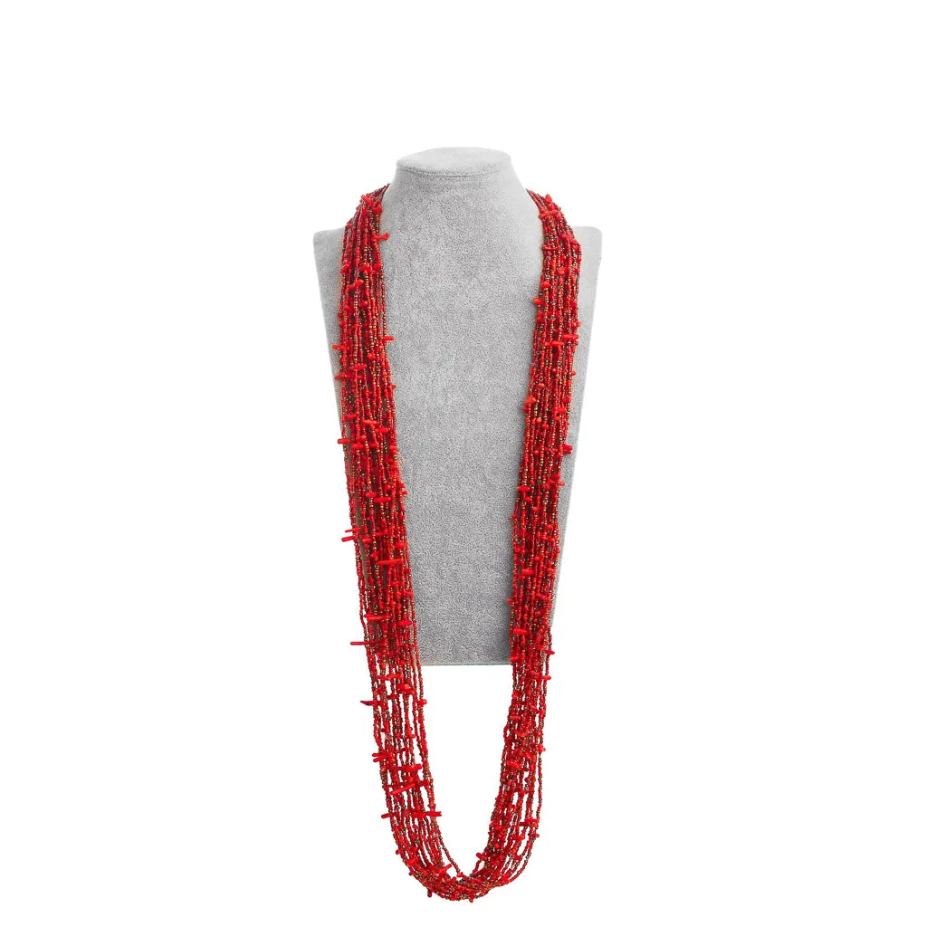 Red Sprinkles Necklace sold by Folklore Shop product image thumbnail 2