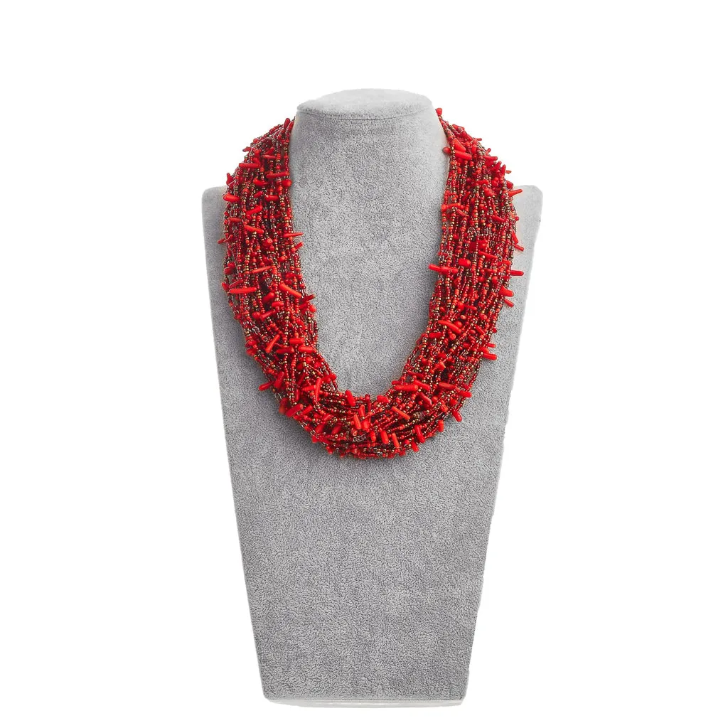 Red Sprinkles Necklace sold by Folklore Shop product image thumbnail 3
