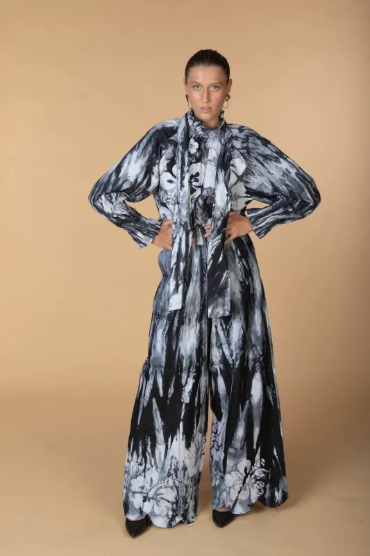 FRIDA, wide-leg batik trousers sold by Folklore Shop