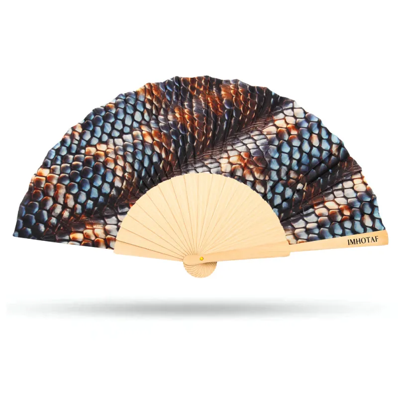 Python Mistica Hand Fan sold by Folklore Shop