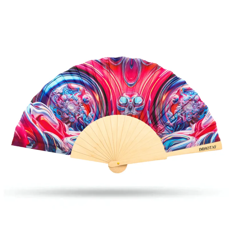 Cosmic Swirl Hand Fan made by Folklore Shop