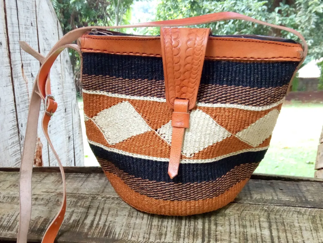 Hand Woven African Crossbody Bag sold by Folklore Shop
