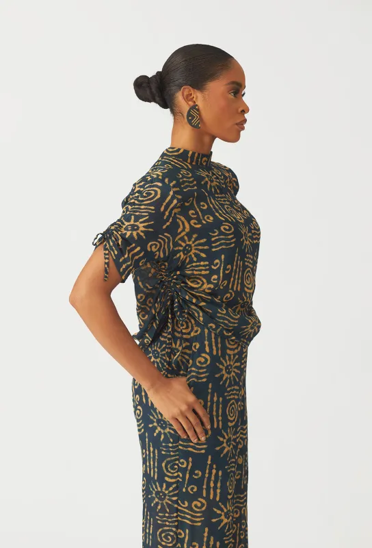 Anyanwu chiffon two-piece sold by Folklore Shop