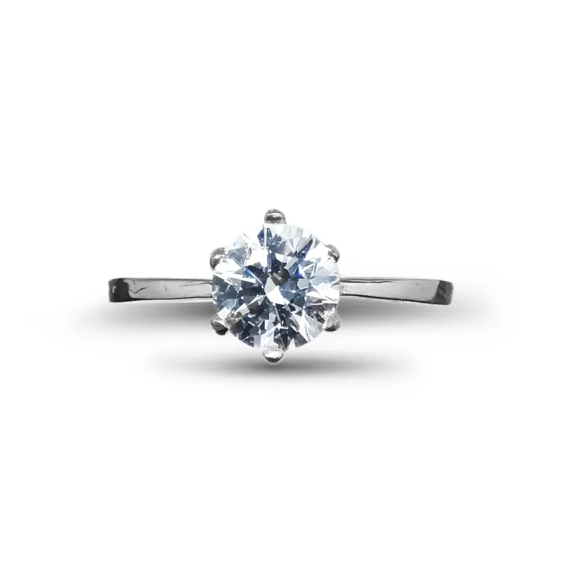 Ring made of sterling silver with cubic zirconia. sold by Folklore Shop