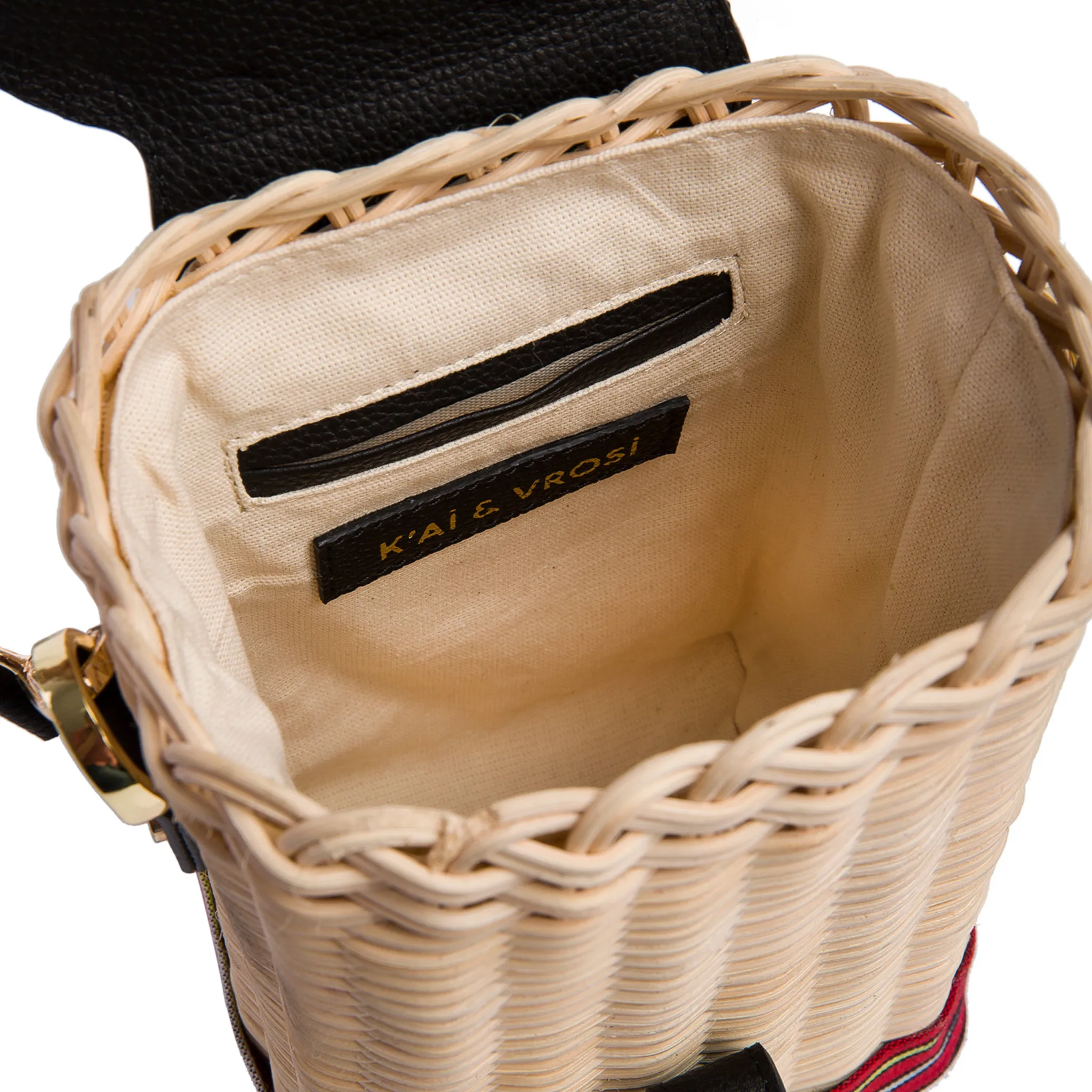 Black Leather & Woven Straw Crossbody Bag sold by Folklore Shop product image thumbnail 2