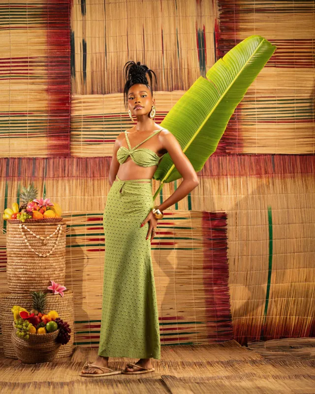 LOBSTER & PALAVA IN LUSH GREEN sold by Folklore Shop