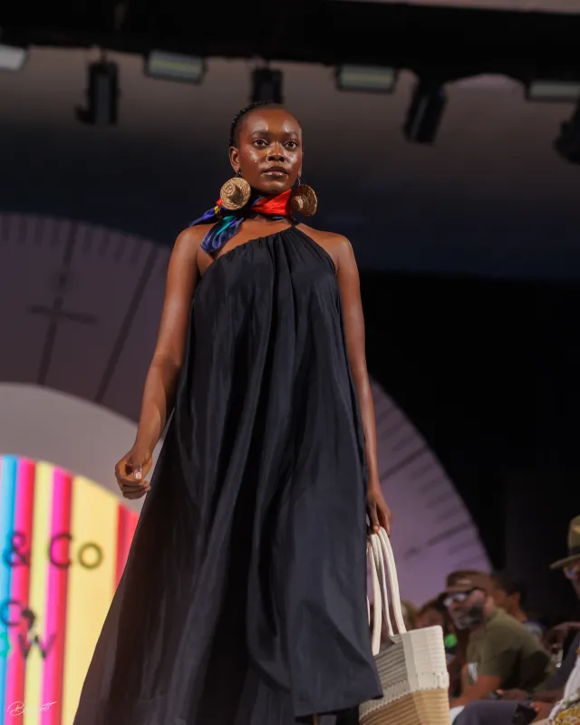 Solene One-Shoulder Gathered Linen Maxi Dress – Navy Elegance sold by Folklore Shop