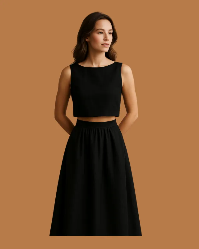 Aria Two-Piece Linen Set sold by Folklore Shop