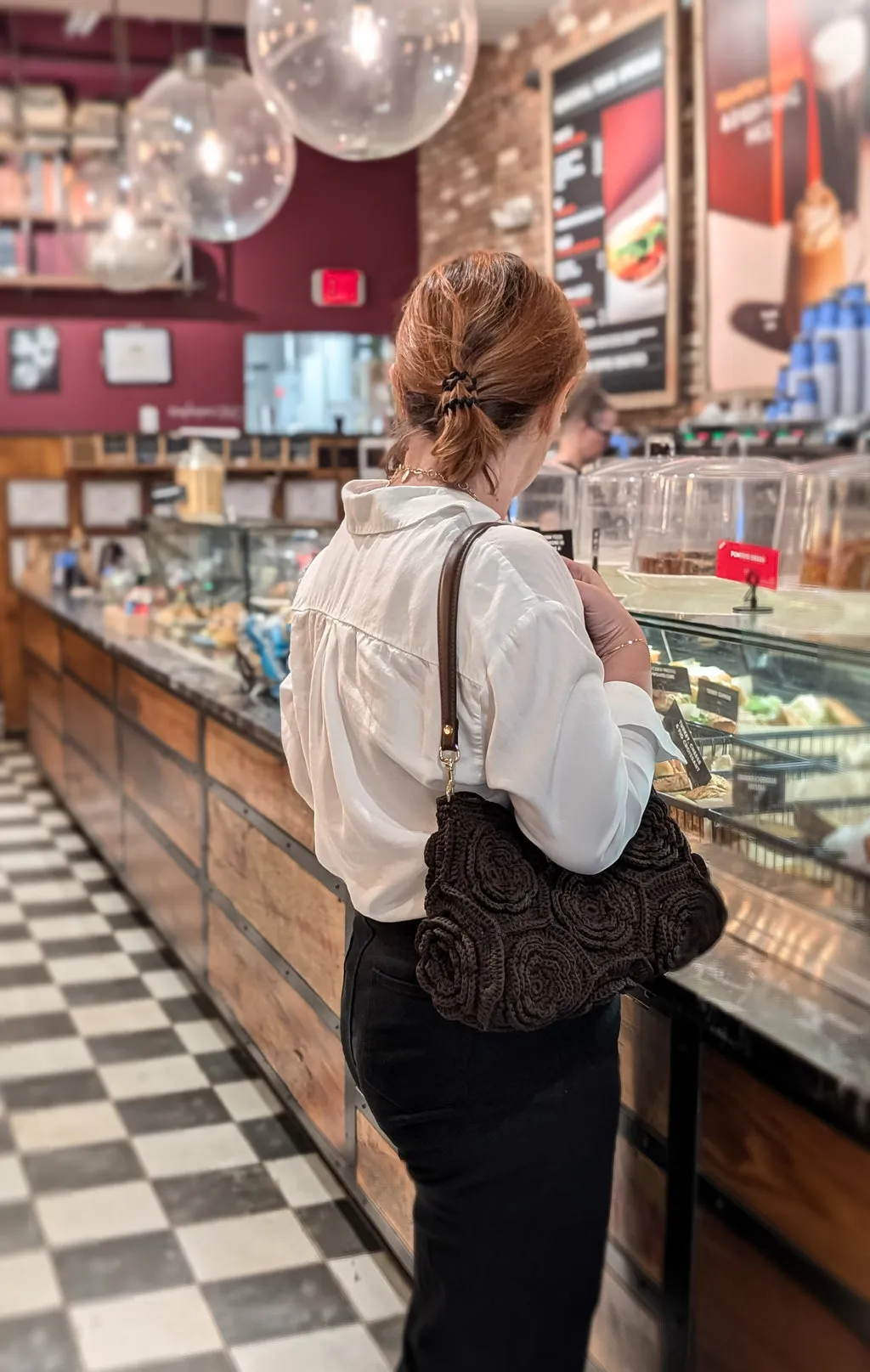 Aurora Crochet Tote Bag Luxurious Dark Chocolate Brown sold by Folklore Shop product image thumbnail 4