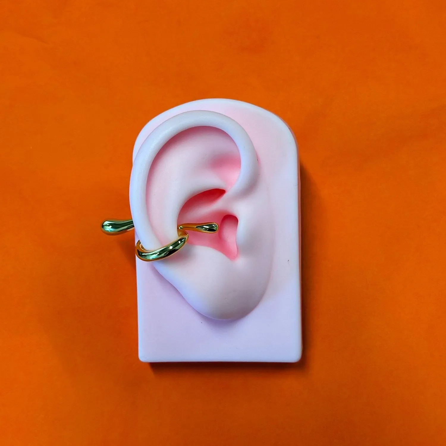 Mini Luxe Ear Cuff Gold Earring sold by Folklore Shop product image thumbnail 3