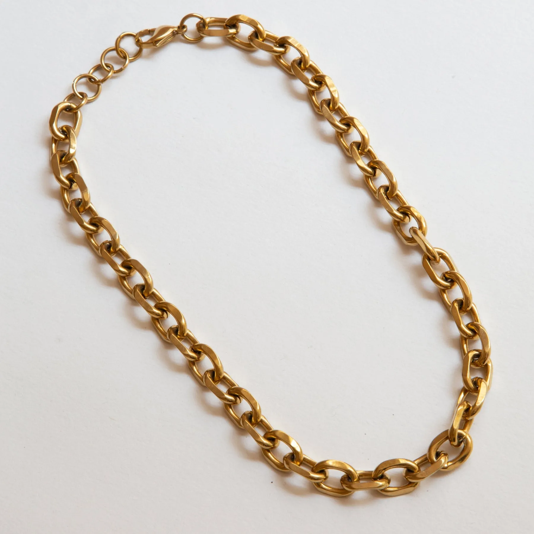 Guy Chain Gold Chunky Chain Necklace sold by Folklore Shop product image thumbnail 3