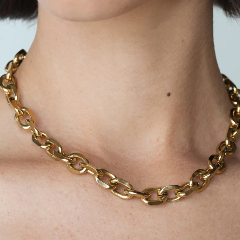 Guy Chain Gold Chunky Chain Necklace sold by Folklore Shop